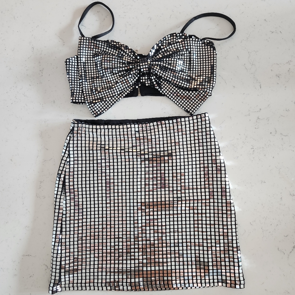 NWOT 12th Tribe Disco two piece set Women's small